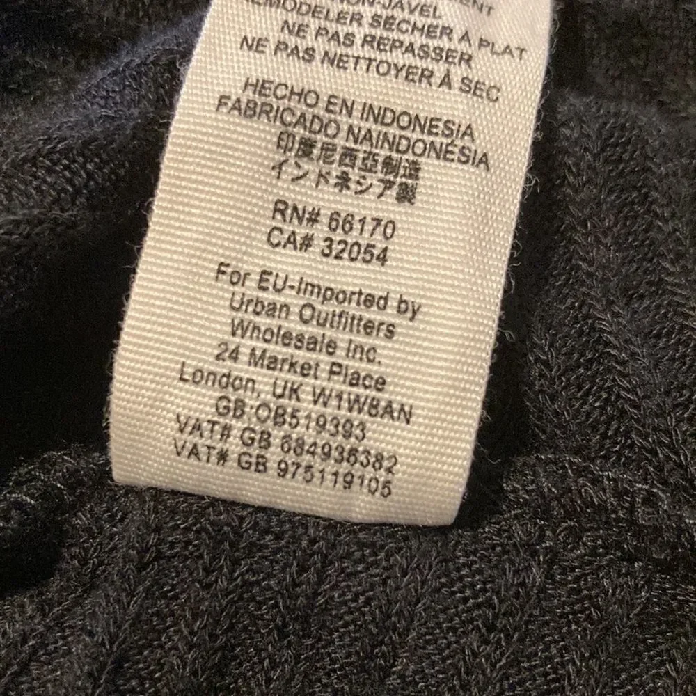 FREE People We the Free Lover Ribbed Split Back Pullover In Black Size XS